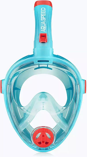 Aquaspeed Kids Silicone Full Face Diving Mask Turquoise