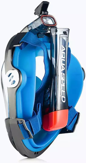 Aquaspeed Silicone Full Face Diving Mask Black