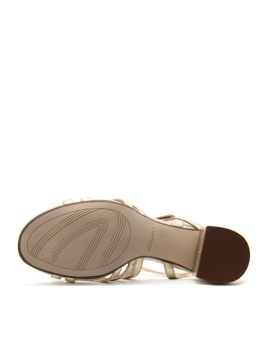 Ezoria Strap Sandals Gold