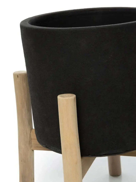 Phos & Gaia Vaze Pentru Plante Din Lemn Negru