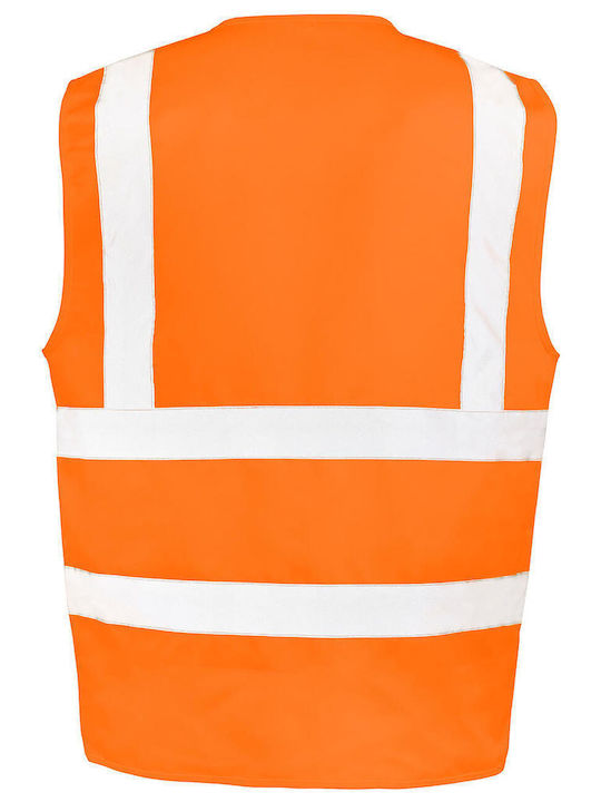Result R477x Fluorescent Men's Work Vest Orange