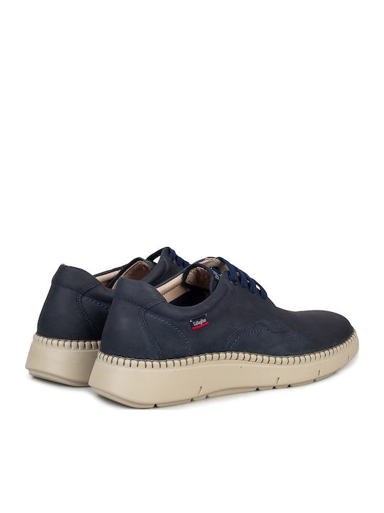 Men's Leather Casual Shoes Blue