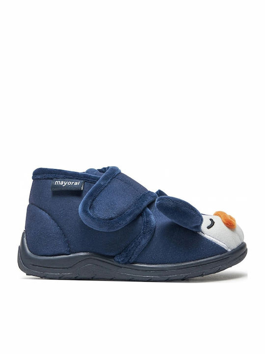 Παντόφλες Μποτάκια Navy Μπλε