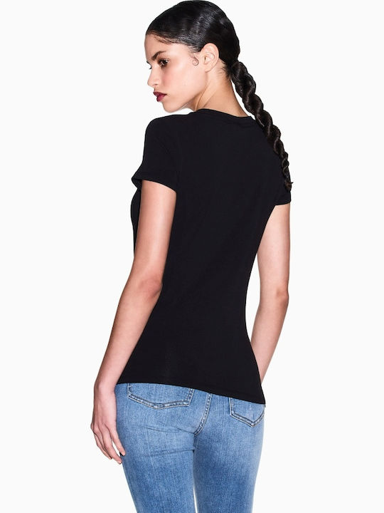 Armani Exchange Damen Bluse Schwarz