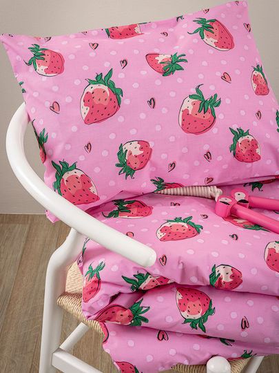 Palamaiki Kids Sheets Set Single Mk776 Pink 170x260cm