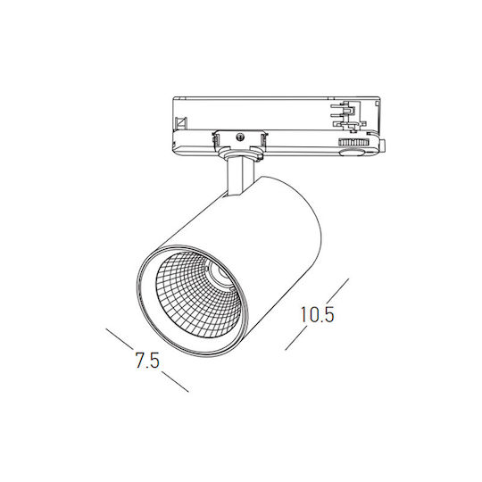 Zambelis Lights LED Iluminare Liniară Plafon 20W Alb Cald