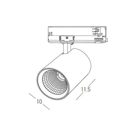 Zambelis Lights LED Линейно Осветително Тяло За Таван 40W Топло Бяло
