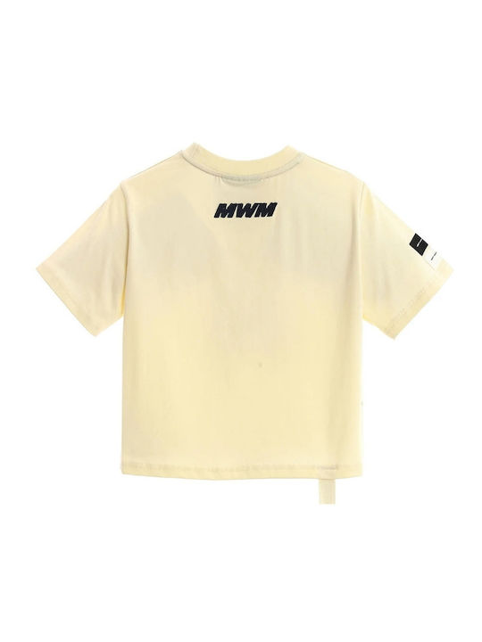 Mod Wave Movement T-Shirt Beige