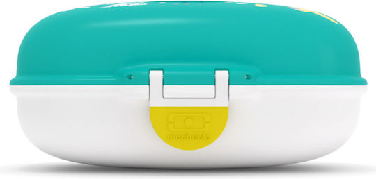 Monbento Cutie De Prânz Pentru Copii Din Plastic Dinozauri 0.6l Albastră