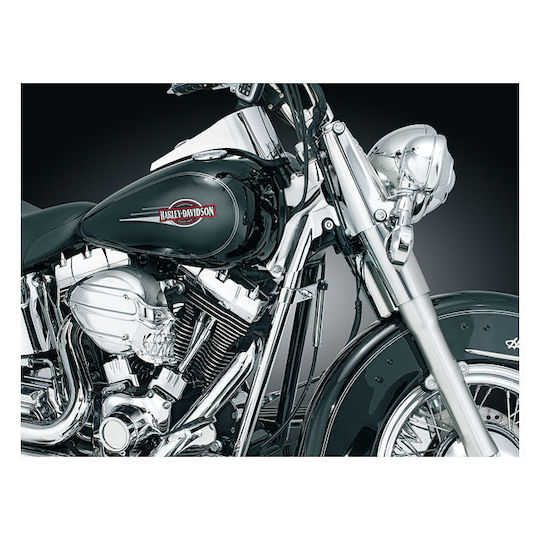 Kuryakyn Set Decorative Chrome Covers Front Tubes Of The Frame Motorcycle Harley-Davidson 00-06 Softail Kuryakyn Softail Downtube Covers Chrome
