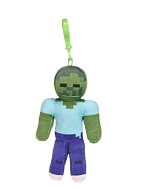 Handmade Scented Candle Boy Plush Keychain Minecraft Zombie 15cm