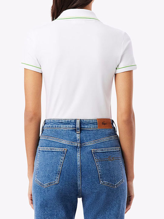 Women's Polo Short Sleeve Blouse White