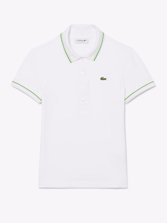 Women's Polo Short Sleeve Blouse White