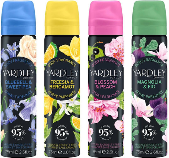 Body Spray Notes Gardenia Blackcurrant Gardenia Cassis Yardley 75 Ml