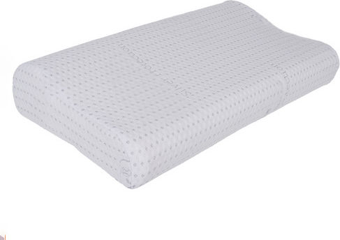 Perna cu Spumă de Memorie 49x30x9.5cm în Culoare Albă ZY12603QWS39