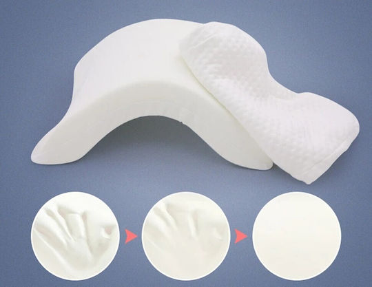 Pillow With Memory Foam 33x30x12cm in White Colour ZK12743QWS10