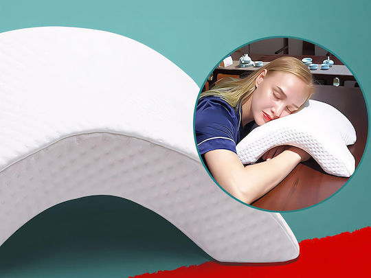 Pillow With Memory Foam 33x30x12cm in White Colour ZK12743QWS10