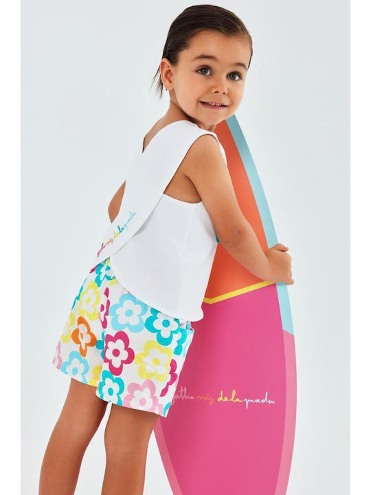 Kinderbekleidungsset mit Shorts Sommer 2 Stück Optical Weiß