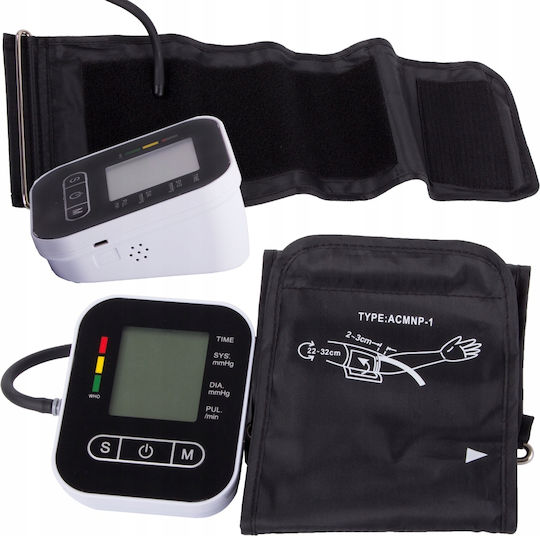 Tensiometru Electronic de Braț Zola Oprire Automată Operare Ușoară Ecran Lcd Bază Antiderapantă Alimentare cu Baterie și Usb-c 11.5 X 9.5 X 6 Cm Negru