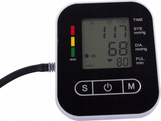 Tensiometru Electronic de Braț Zola Oprire Automată Operare Ușoară Ecran Lcd Bază Antiderapantă Alimentare cu Baterie și Usb-c 11.5 X 9.5 X 6 Cm Negru