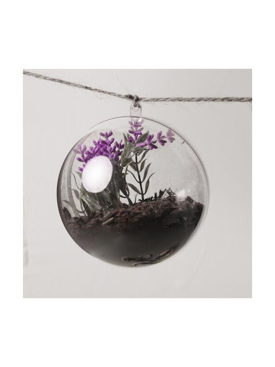 Set 5 Customizable Transparent Baubles Plastic 10 Cm Diameter