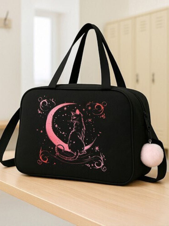 Kids Shoulder Bag Black 40x28x12cm