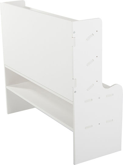 Multifunktionaler Schreibtischorganisator Zola 9 Fächer Kunststoff Gedrückter Schaum 47,5 x 17 x 42 cm Weiße