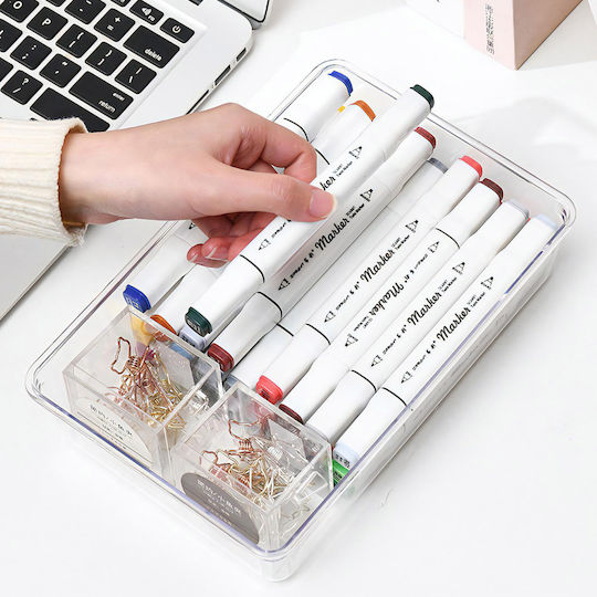 Set 25 Organizers 4 Different Sizes 7.5 15 23 X 7.5/15 X 5 Cm Plastic Transparent