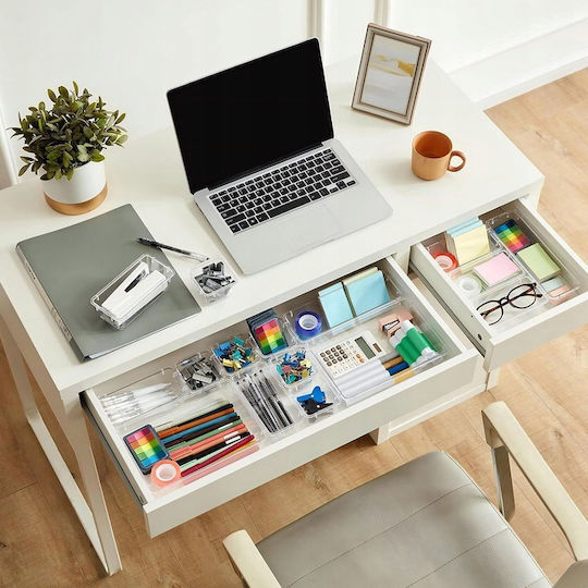 Set 25 Organizers 4 Different Sizes 7.5 15 23 X 7.5/15 X 5 Cm Plastic Transparent