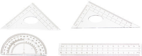 Set Geometric De 10 Bucăți Zola Riglă 2 Echeruri Rapportor Compas Mine Creion Radieră Ascuțitoare Cutie De Depozitare