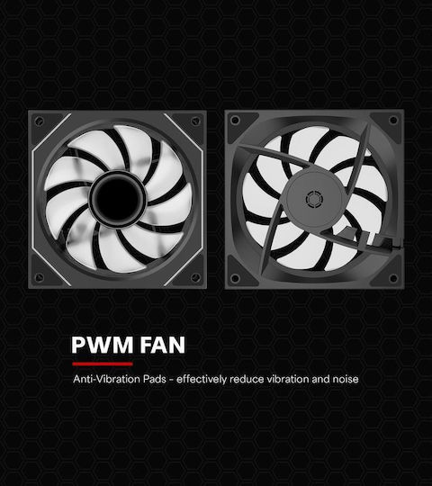 Xilence Xpf120U.ArGB Case Fan (1800rpm / 70cfm) με ARGB Φωτισμό