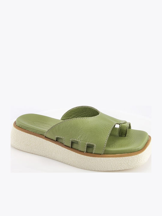Sandale Casual Damă Din Piele Galbene