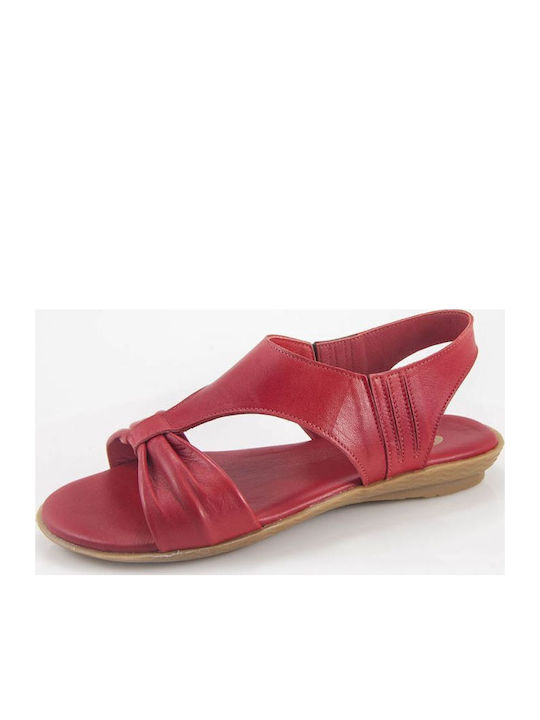 Leder Flache Sandalen für Damen Weiß
