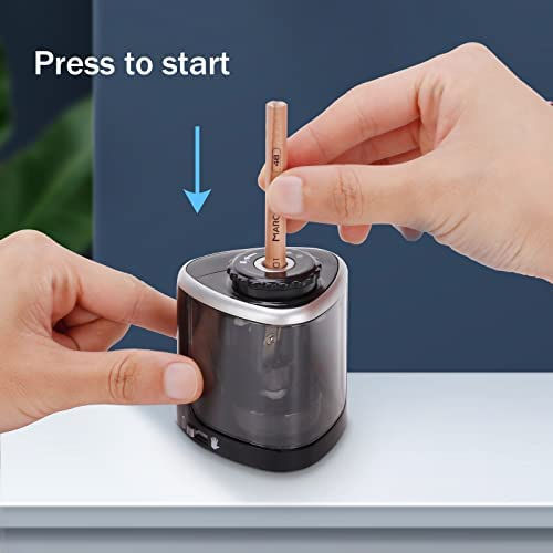 Electric Pencil Sharpener Zola Automatic Battery Powered 6.5 X 6.4 X 7.3 Cm Black