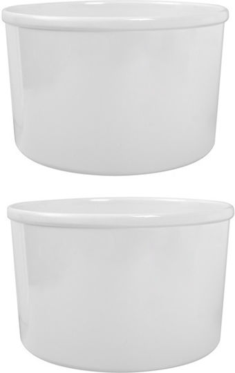Container Pentru Bufet Melamină Culinaro Maro 17x10.5cm 1800ml Alb