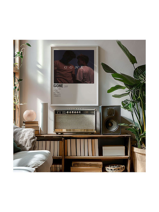 Music Poster Gone Jack Gilinsky Ms648 21cm X 30cm Λευκό Κάδρο Pvc