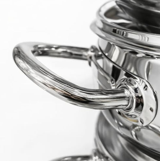 Σετ Μαγειρικών Σκευών 10 Τεμαχίων Ασημί 24cm