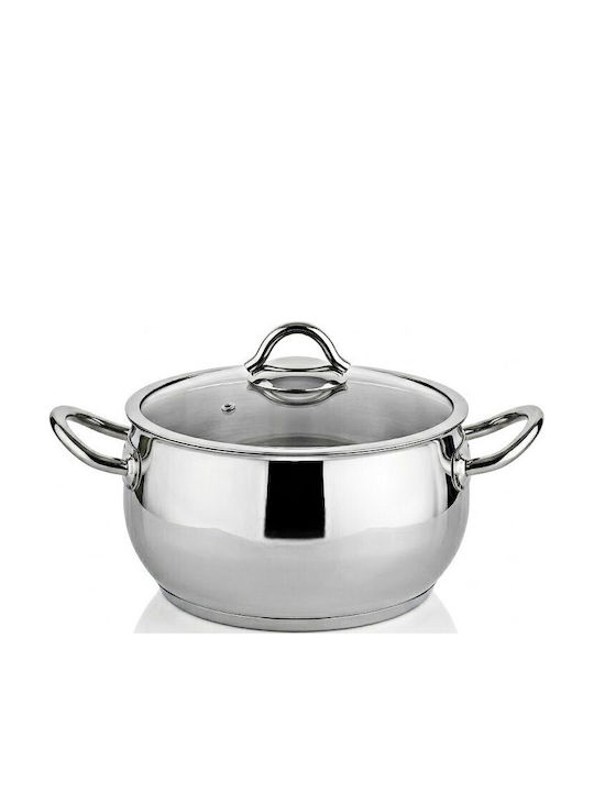 SteweHome Kochgeschirr-Set 10 Teile Silber 24cm