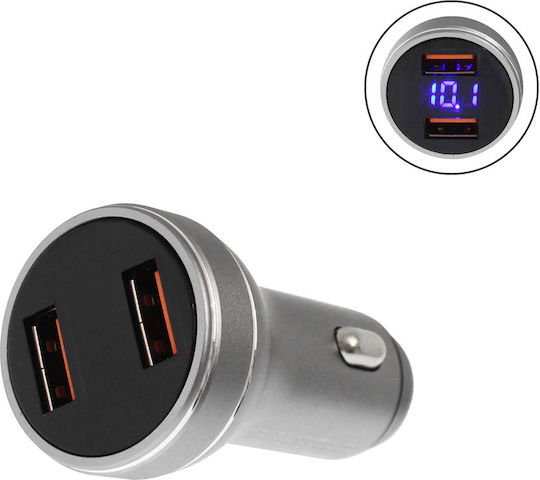 Remax Linsey Series Автомобилен Зарядно Устройство 45W Бързо Зареждане с Портове 1xUSB-A 1xType-C Син Цвят