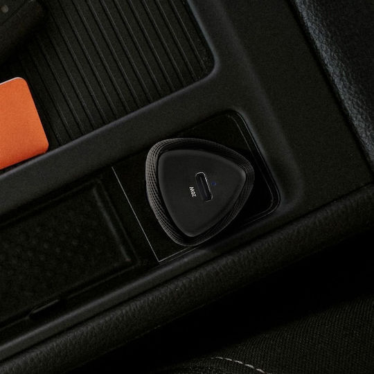 Forcell Автомобилен Зарядно Устройство 20W с Един Порт 1xType-C Черен Цвят