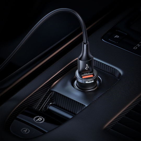 Mcdodo Cc-2950 Car Charger 15.5W 1A with Ports: 2xUSB Black Color