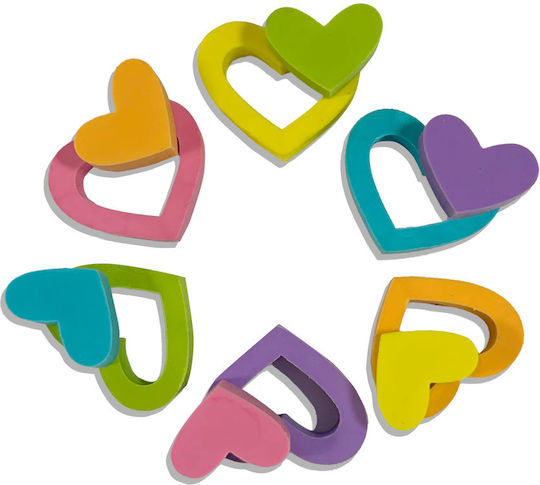 Hearts In Bloom Erasers Set 6