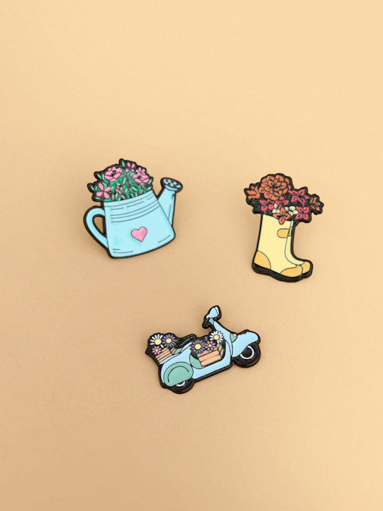 attrattivo Set of Blue Pins 3 Pieces
