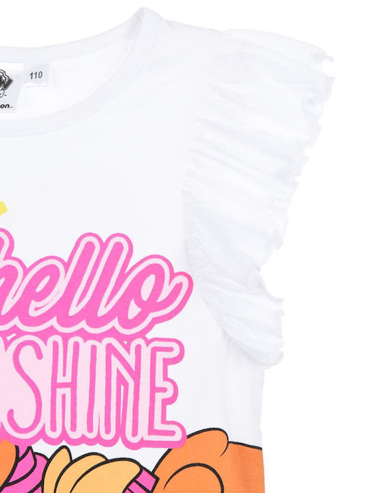 Kids Top White Hello Sunshine