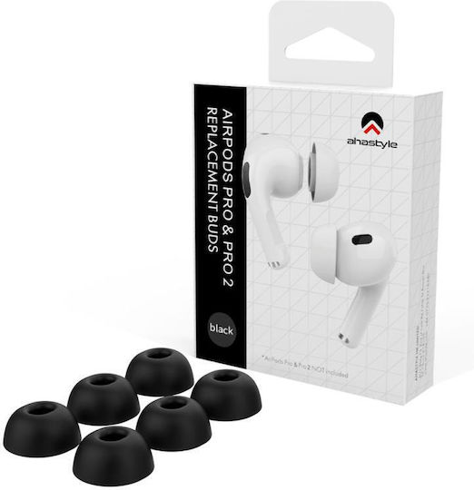 AHAstyle WG86-K Καλύμματα Σιλικόνης σε Μαύρο χρώμα για Apple AirPods Pro