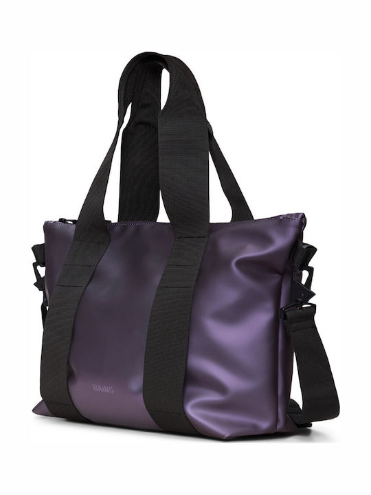 Rains Tote Bag Micro Μωβ