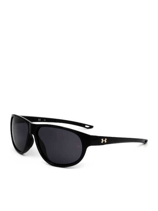 Under Armour Unisex Sunglasses with Black Plastic Frame and Black Lens UA Intensity 807/KA