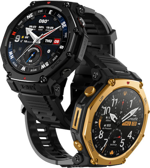 Amazfit T-Rex 3 Pro Titan 48mm Wasserdicht Smartwatch (Tactical Black)