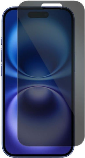 3D Vollkleber Privatsphäre Vollflächig gehärtetes Glas Schwarz (iPhone 15)