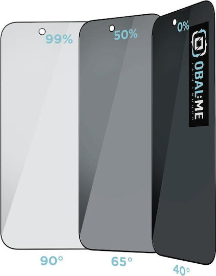 Obal:Me 5D 0.33mm Privacy Tempered Glass Black (iPhone Air)